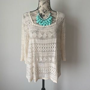 Lucky Brand Sheer Top